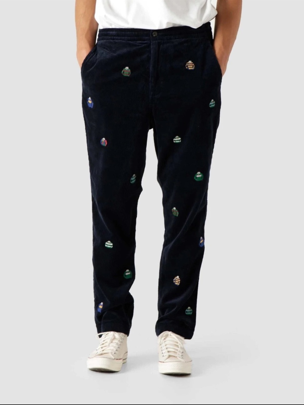 NWT Polo Ralph Lauren Polo Prepster Embroidered Corduroy Pants Navy XL
